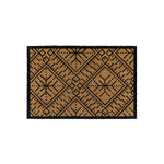 Ikat Coir Doormat | Natural/Black | 90cm