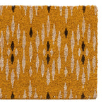 Ikat Coir Double Doormat | Cream/Ochre | 120cm