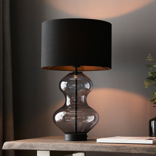 Kelda Hourglass Table Lamp | Black