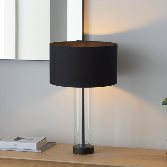 Lessina Glass Table Lamp | Black | Large