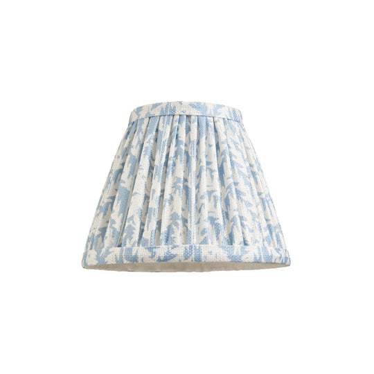 Pleated Fabric Leaf Shade | Shell Bay Blue