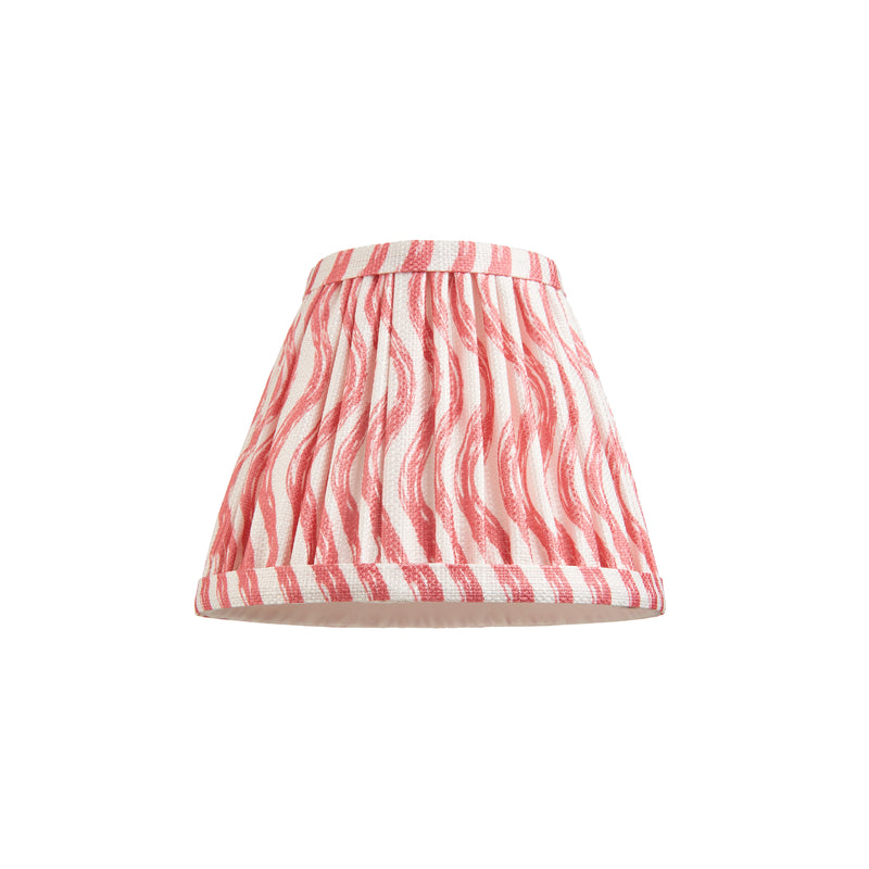 Pleated Fabric Ripple Shade | Coral Pink