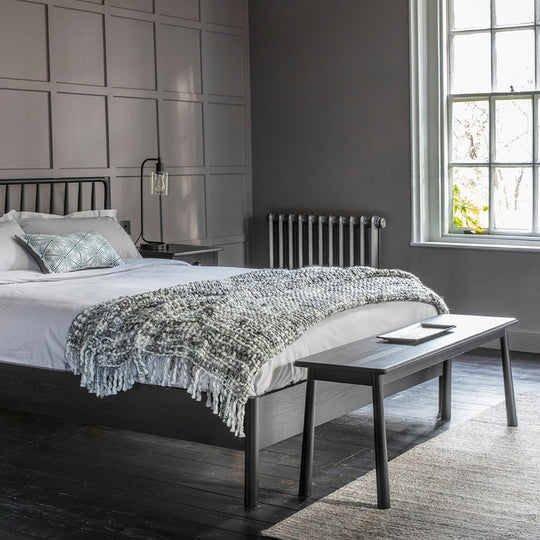 Wycombe Nordic Dining Bench | Black