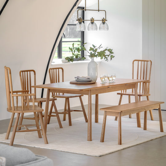 Wycombe Nordic Extending Dining Table | Natural