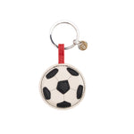 Padded Vegan Leather Football Keyring