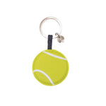 Padded Vegan Leather Tennis Ball Keyring