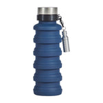 Collapsible Water Bottle with Mini Flashlight & Carabiner | 470ml