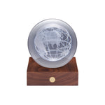 Amber Crystal Ball Light | 3D World Globe