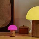 Mini Alice Mushroom Lamp | Walnut