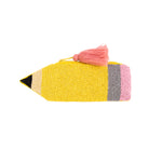 Beaded Pencil Purse | Yellow
