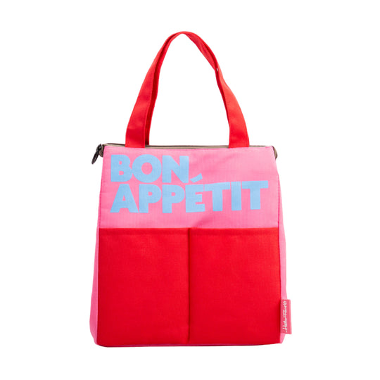 'Bon Appetit' Lunch Bag | Red