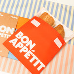 'Bon Appetit' Waterproof Snack Bag | Red