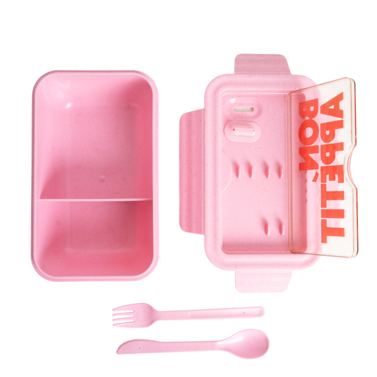 Bon Appetite' Lunch Box | Pink