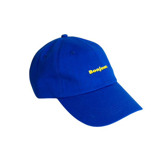 Bonjour' Baseball Cap | Blue
