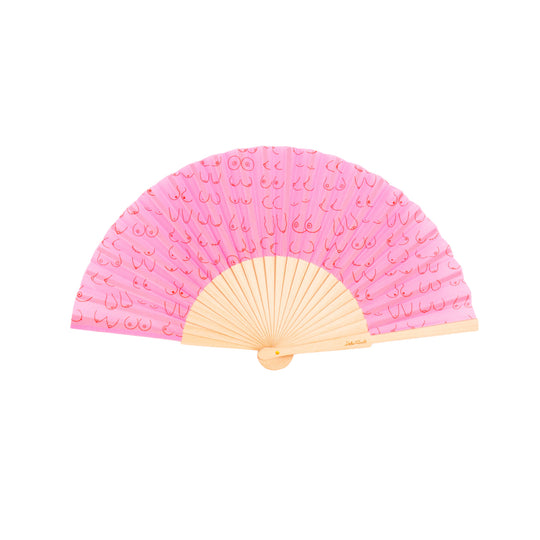 Boobs Hand Fan | Yellow