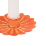 Candle Holder | Orange Floral | 8cm