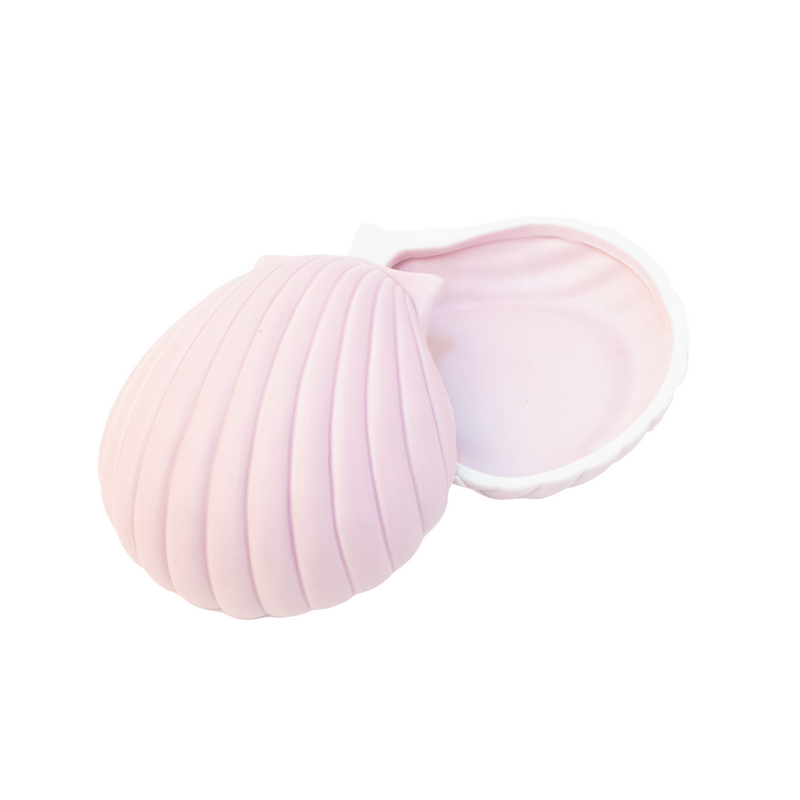 Ceramic Shell Jewellery Box | Soft Pink