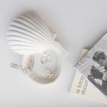 Ceramic Shell Jewellery Box | White