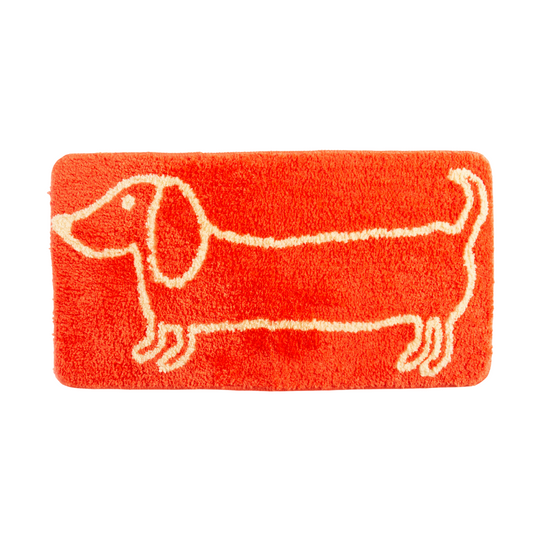 Dashound Bath Mat | Orange