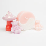 Mushroom Candle | Pink & Red | Small