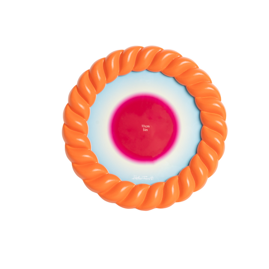 Oval Braid Photo Frame | Orange