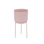 Planter With Metal Stand | Soft Pink