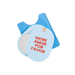 Pocket Mirror | More Amor Por Favor | Light Blue