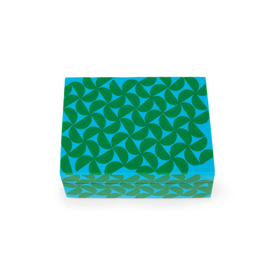 Resin Decorative Box | Blue & Green