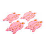 Tiger Coasters | Pink | Set of 4