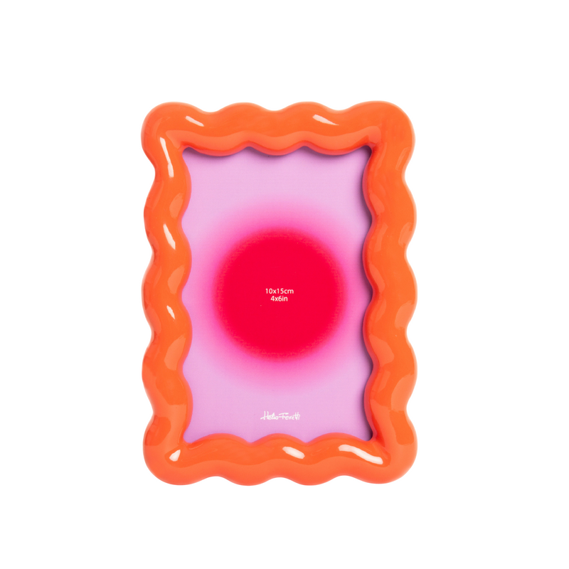 Wave Petal Photo Frame | Orange