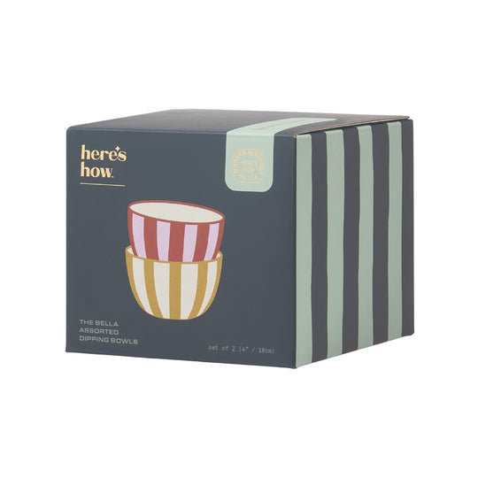 The Bella Dipping Bowls | Ochre & Rust | Set of 2