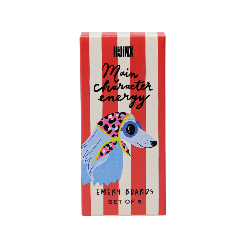 Hijinx 'Main Character Energy' Dog Emery Boards | Set of 6