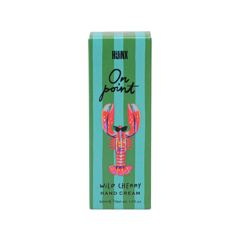 Hijinx 'On Point' Lobster Hand Cream | Wild Cherry | 50ml