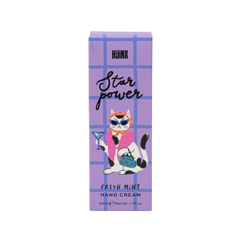 Hijinx 'Star Power' Cocktail Cat Hand Cream | Fresh Mint | 50ml