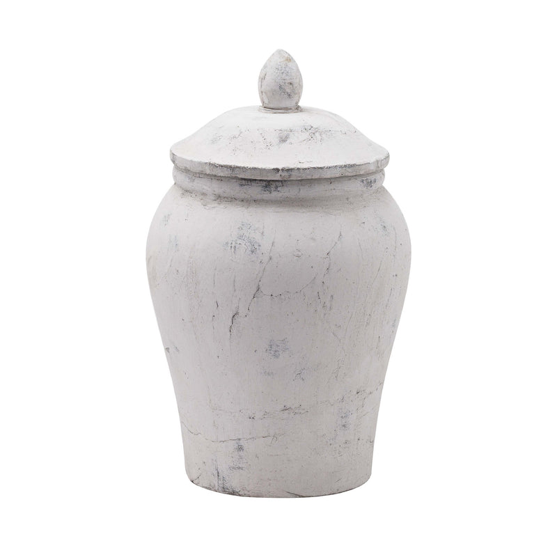 Bloomville Ceramic Ginger Jar | Grey | 29cm