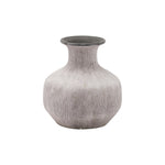 Bloomville Squat Ceramic Vase | Grey | 26cm