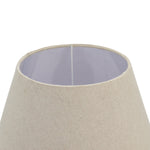 Incia Urn Wooden Table Lamp with Linen Shade | Grey