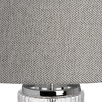 Roma Glass Table Lamp with Linen Shade | 81cm