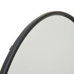 Round Metal Wall Mirror | Black | 120cm