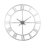 Skeleton Wall Clock | Silver | 102cm