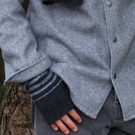 Men's Wrist Warmers | Black/Grey