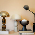 Dome Cordless Table Lamp | Charcoal Grey