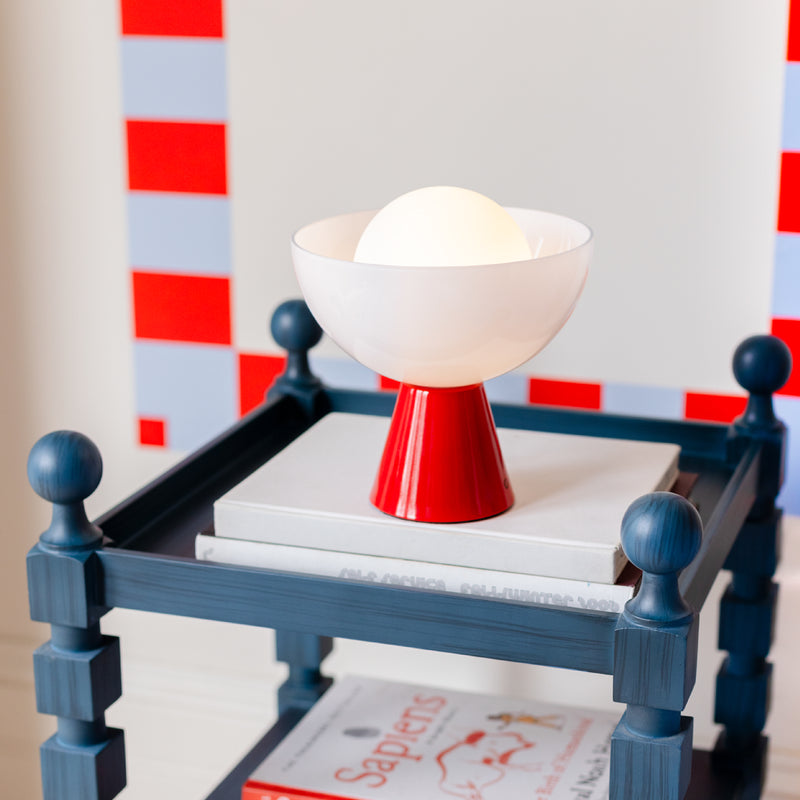 Dome Cordless Table Lamp | Jam Red