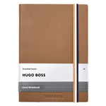 Essential Iconic Lined A5 Notebook with Tricolour Strap | Camel