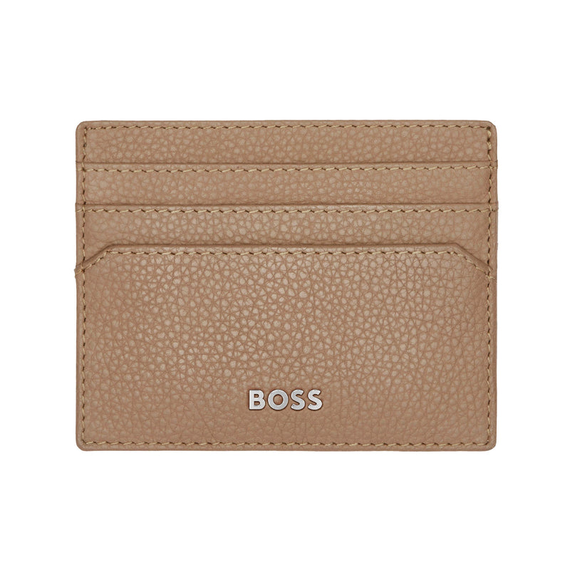 Men's Classic Grained Card Holder | Camel