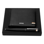 Men's Iconic Wallet & Ballpoint Pen Gift Box | Black