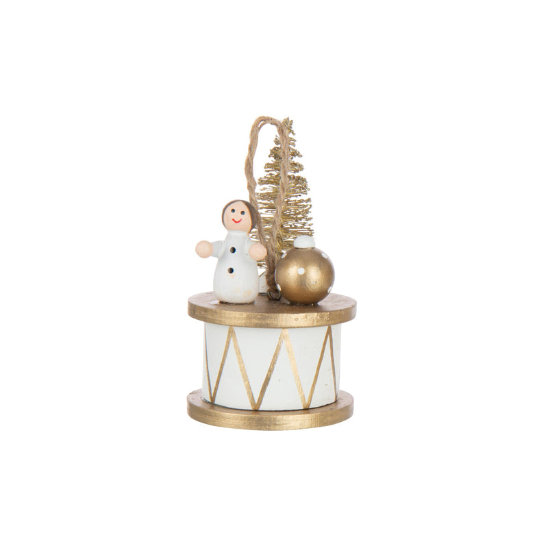 Hanging Drum Christmas Tree Decoration | Angel