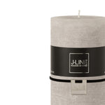 Rustic Pillar Candle | Stone Grey | 15cm