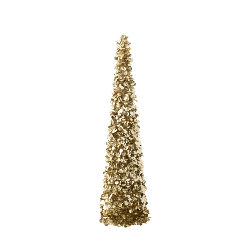 Decorative Sparkling Sequin Christmas Tree | Champagne Gold | 132.5cm