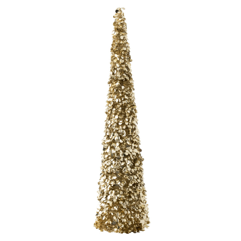 Decorative Sparkling Sequin Christmas Tree | Champagne Gold | 180cm